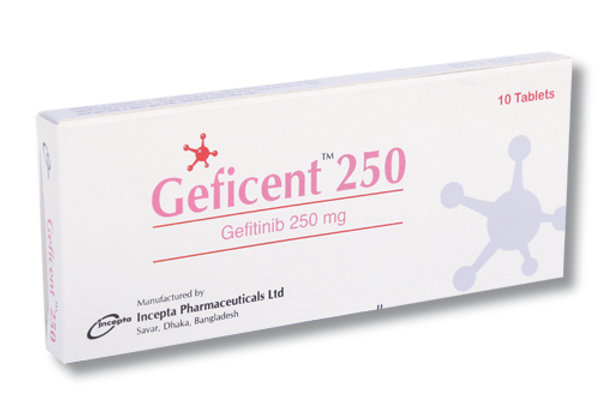 Geficent 250 mg Packaging