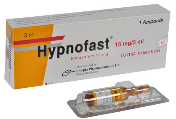 Hypnofast 15 mg/3 ml Packaging