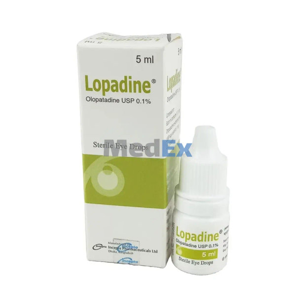 Lopadine 0.1% Packaging