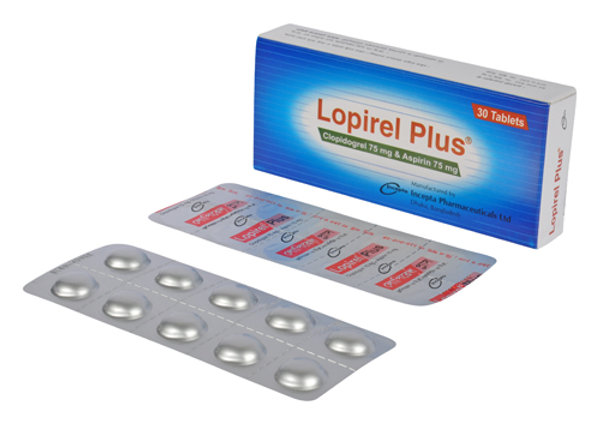 Lopirel Plus 75 mg+75 mg Packaging