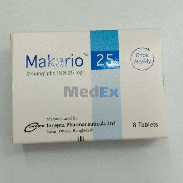 Makario 25 mg Packaging
