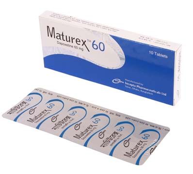 Maturex 60 mg Packaging