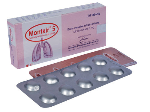 Montair ODT 5 mg Packaging