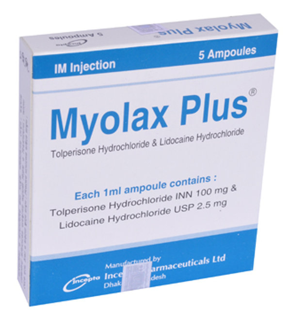 Myolax Plus (100 mg+2.5 mg)/ml Packaging
