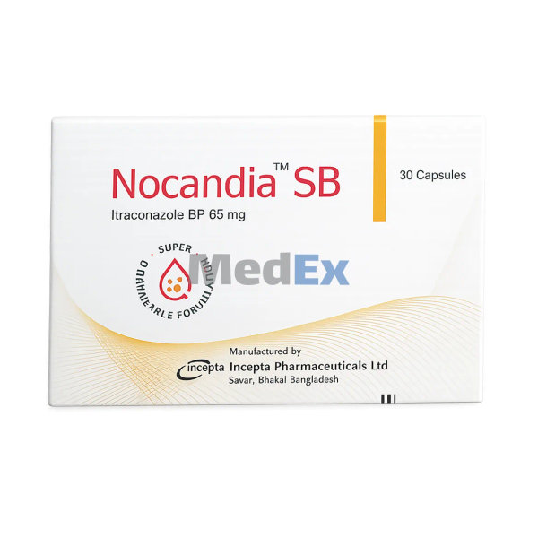 Nocandia SB 65 mg Packaging