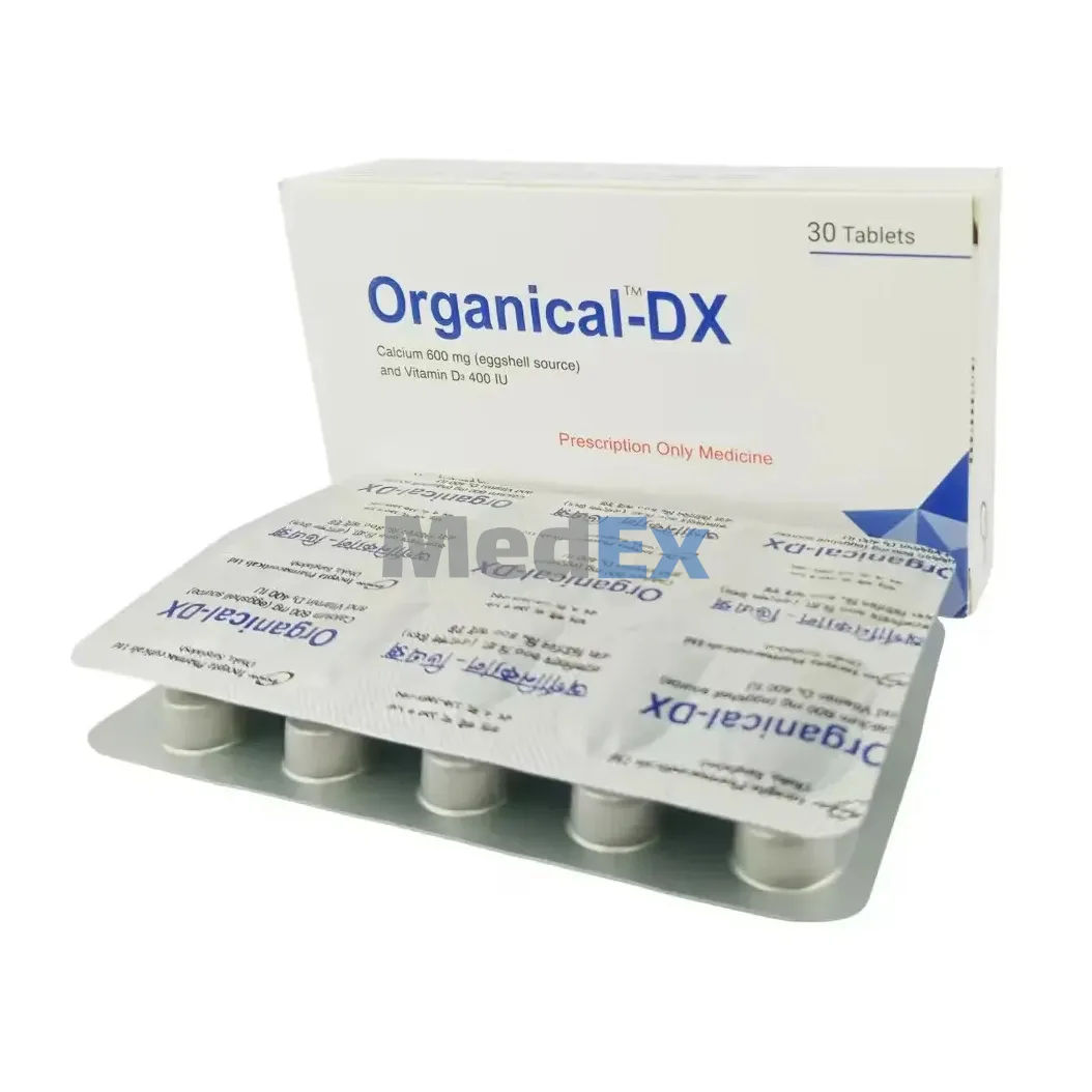 Organical-DX 600 mg+400 IU Packaging