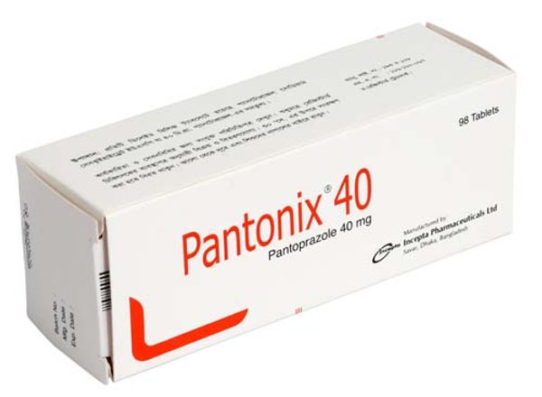 Pantonix 40 mg/vial Packaging