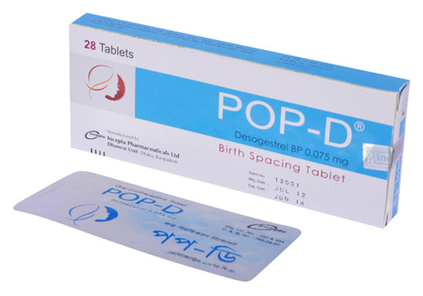 POP-D 0.075 mg Packaging