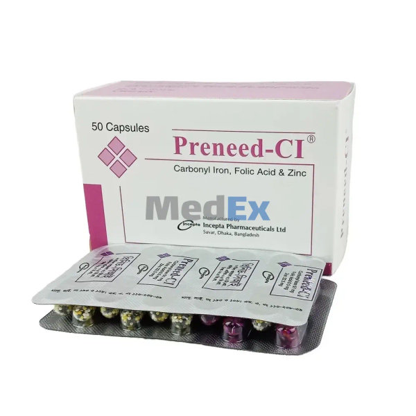 Preneed-CI 50 mg+0.50 mg+61.80 mg Packaging