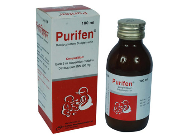 Purifen 100 mg/5 ml Packaging