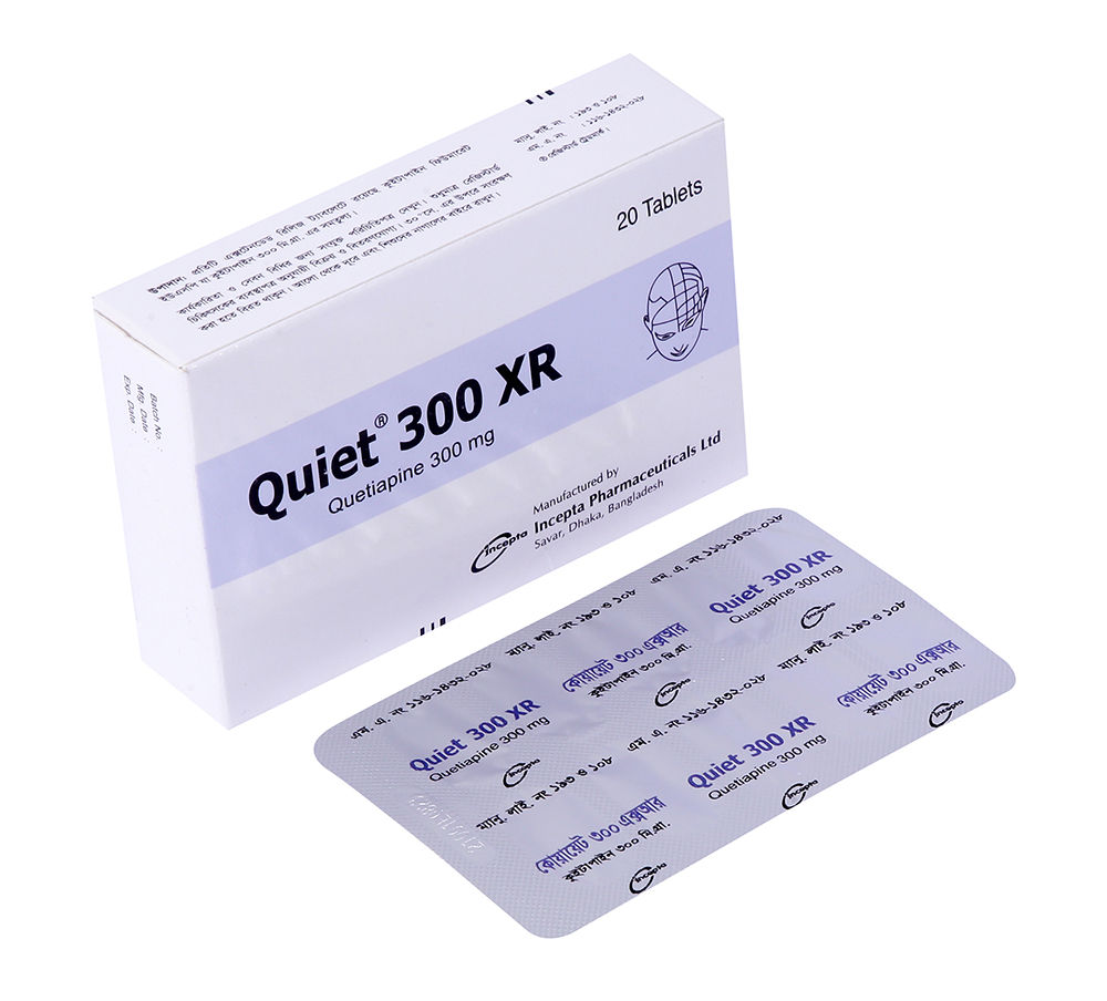 Quiet XR 300 mg Packaging