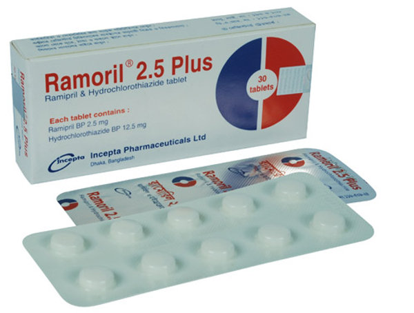 Ramoril Plus 2.5 mg+12.5 mg Packaging