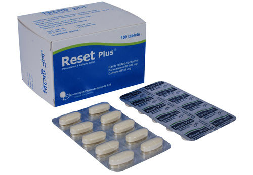Reset Plus 500 mg+65 mg Packaging