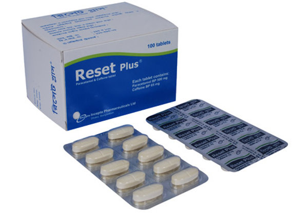 Reset Plus 500 mg+65 mg Packaging