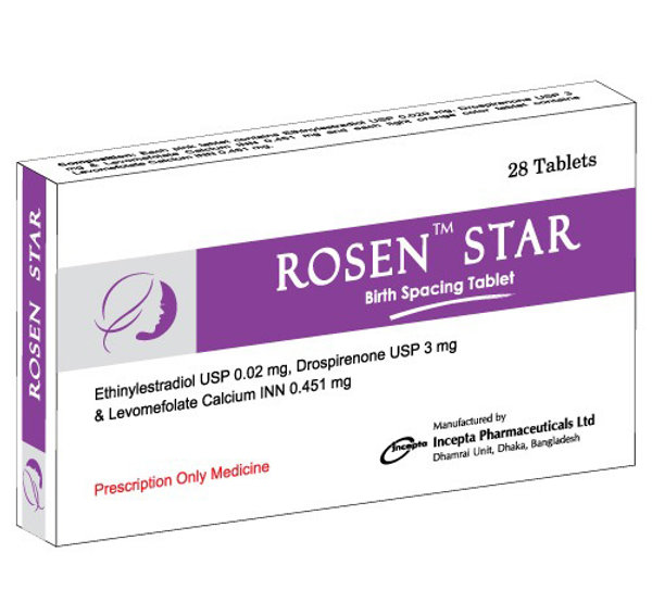 Rosen Star 0.02 mg+3 mg+0.415 mg Packaging