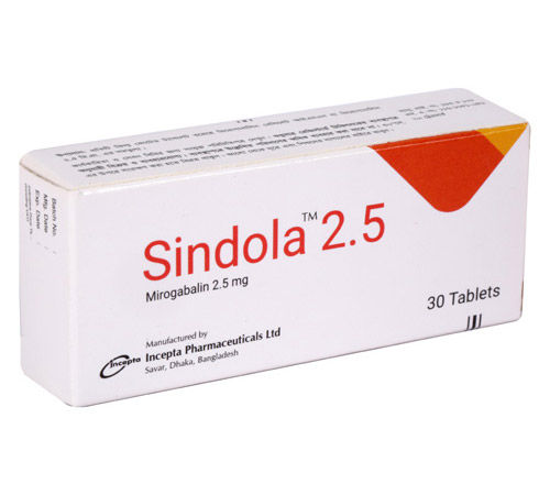 Sindola 2.5 mg Packaging