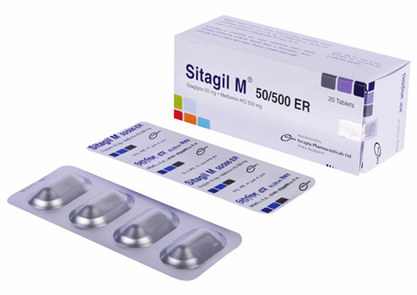 Sitagil M ER 50 mg+1000 mg Packaging
