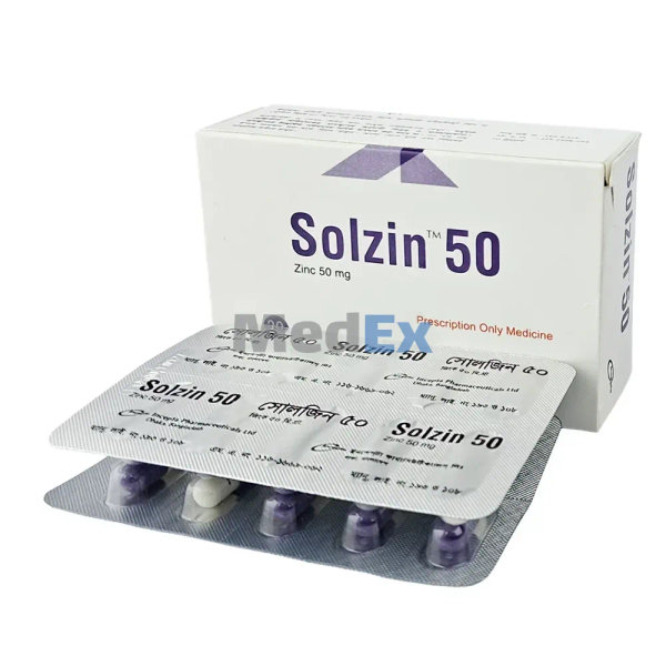Solzin 50 mg Packaging