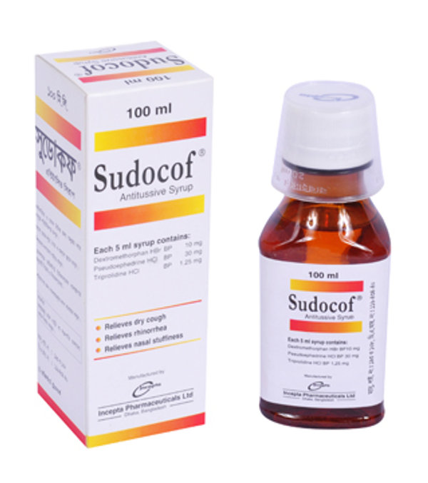 Sudokof (20 mg+10 mg+2.5 mg)/5 ml Packaging