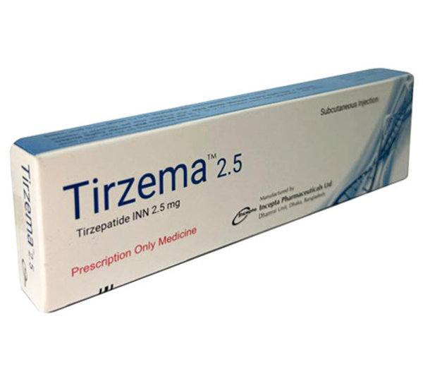 Tirzema 2.5 mg/0.5 ml Packaging