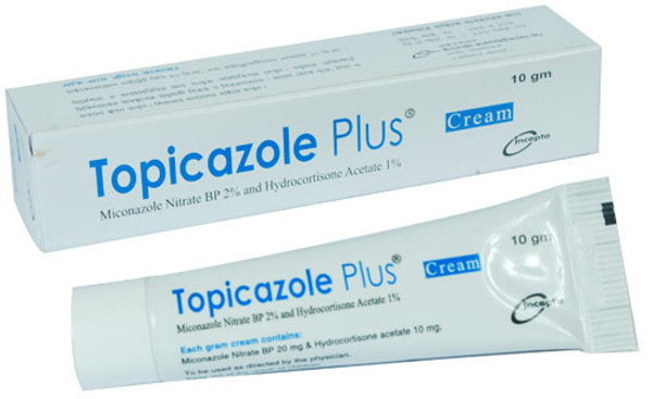 Topicazole Plus 2%+1% Packaging