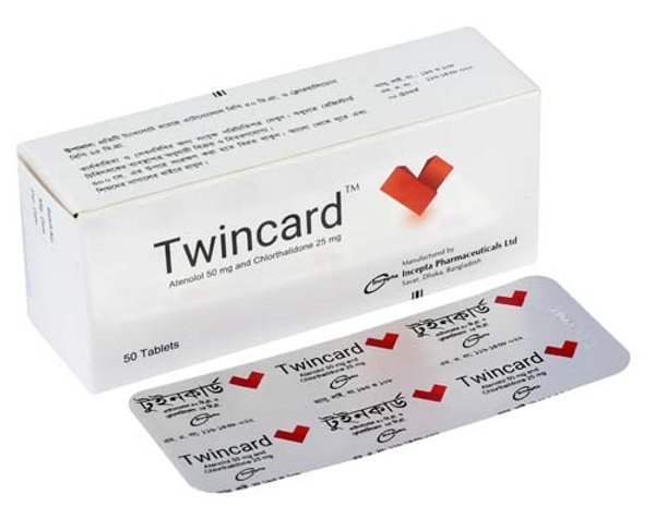 Twincard 50 mg+25 mg Packaging