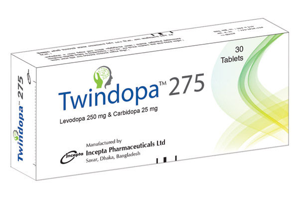 Twindopa 50 mg+12.5 mg Packaging