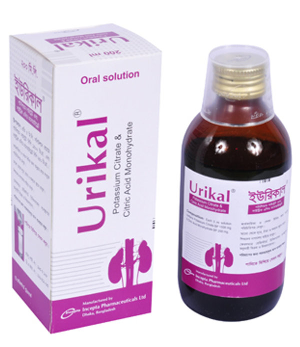 Urikal (1500 mg+250 mg)/5 ml Packaging