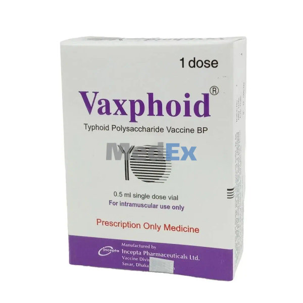 Vaxphoid 25 mcg/0.5 ml Packaging