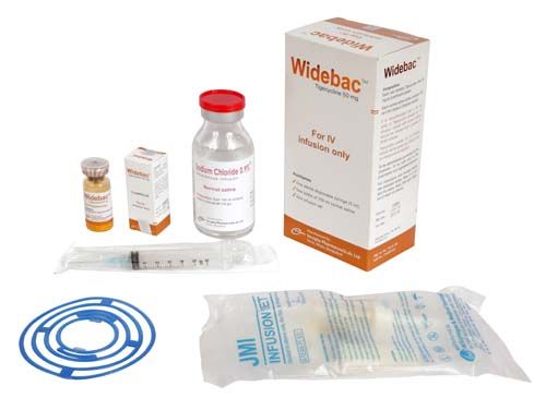 Widebac 50 mg/vial Packaging