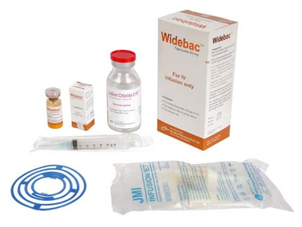 Widebac 50 mg/vial Packaging
