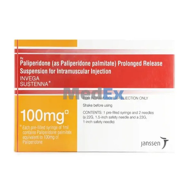 Invega Sustenna 100 mg/prefilled syringe Packaging