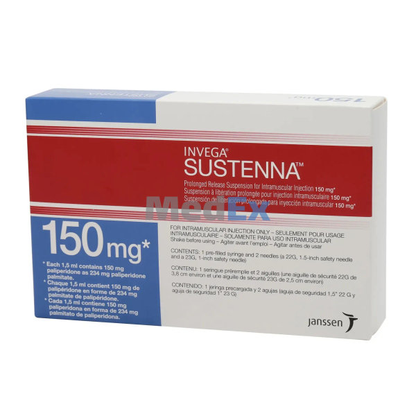 Invega Sustenna 150 mg/prefilled syringe Packaging