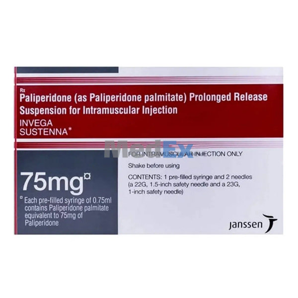 Invega Sustenna 75 mg/prefilled syringe Packaging