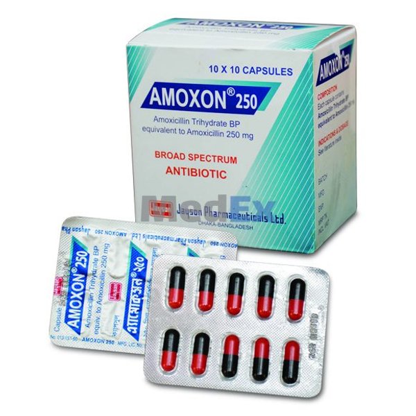 Amoxon 250 mg Packaging