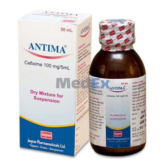 Antima 100 mg/5 ml Packaging