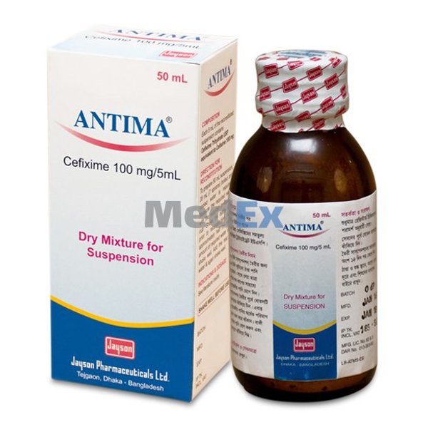 Antima 100 mg/5 ml Packaging