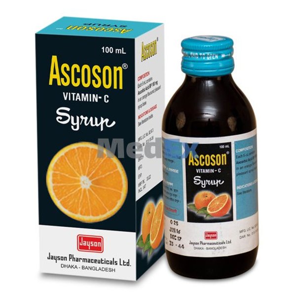 Ascoson 100 mg/5 ml Packaging