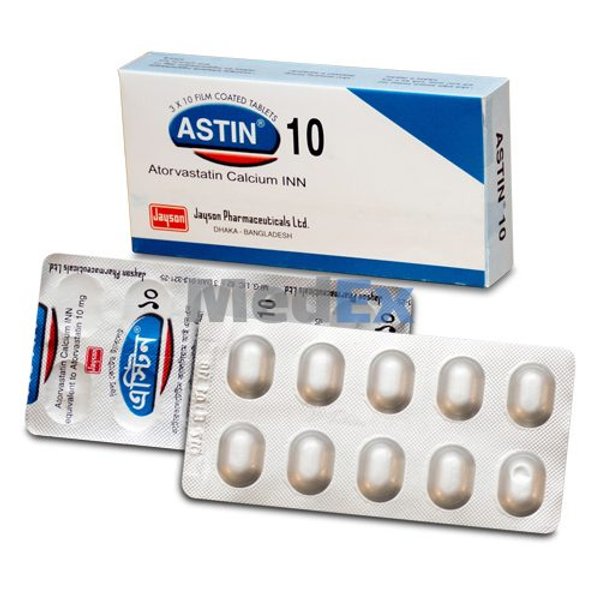 Astin 10 mg Packaging
