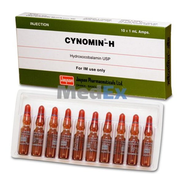 Cynomin-H 1000 mcg/ml Packaging