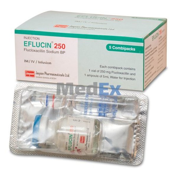 Eflucin 250 mg/vial Packaging