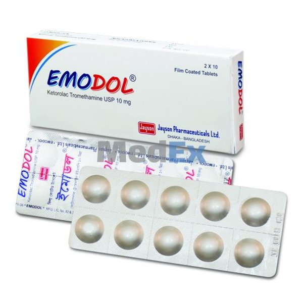 Emodol 10 mg Packaging