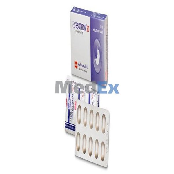 Esotron 20 mg Packaging