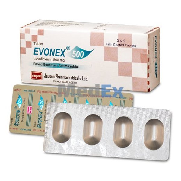 Evonex 500 mg Packaging