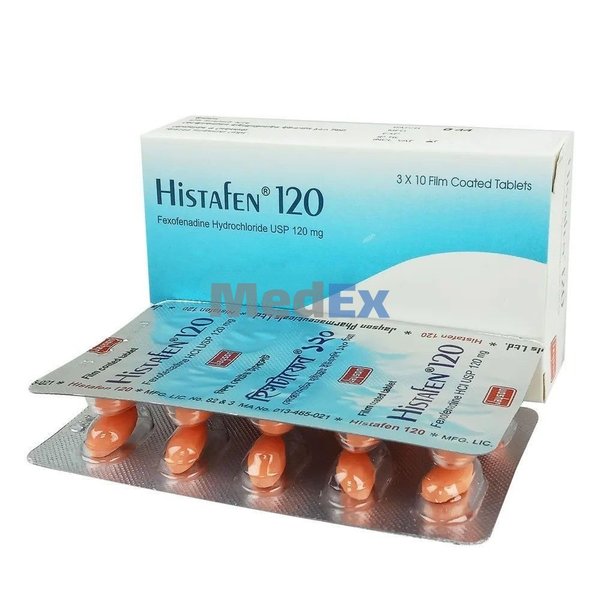 Histafen 120 mg Packaging