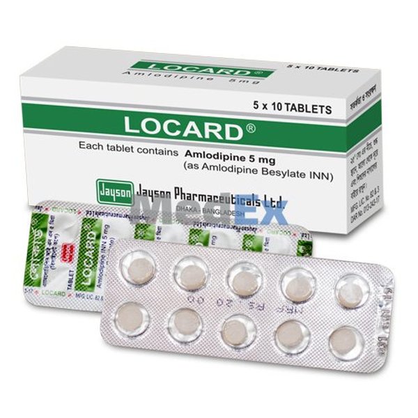 Locard 5 mg Packaging