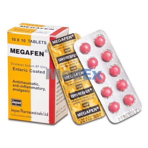 Megafen 50 mg Packaging