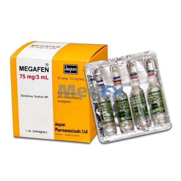 Megafen 75 mg/3 ml Packaging