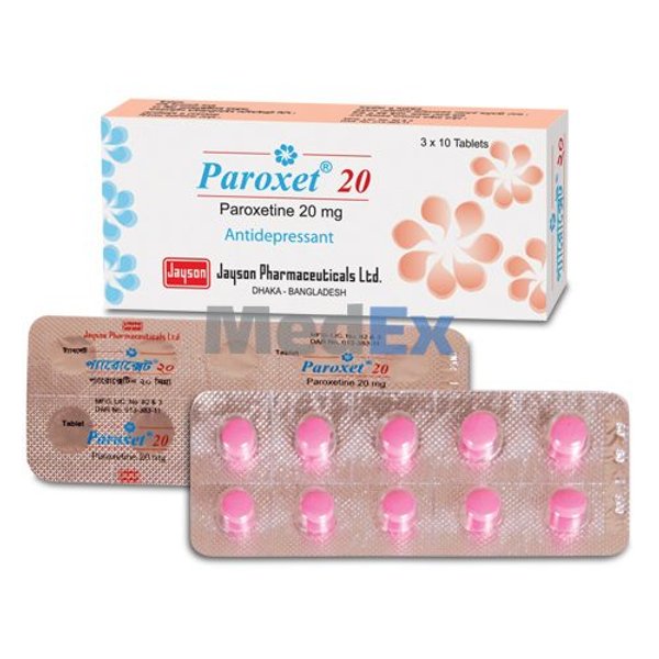 Paroxet 20 mg Packaging