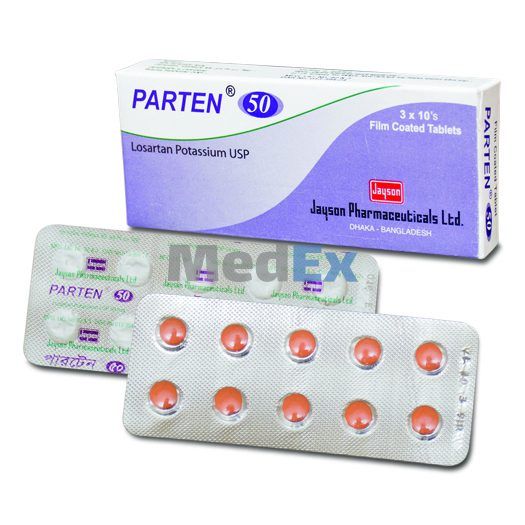 Parten 50 mg Packaging